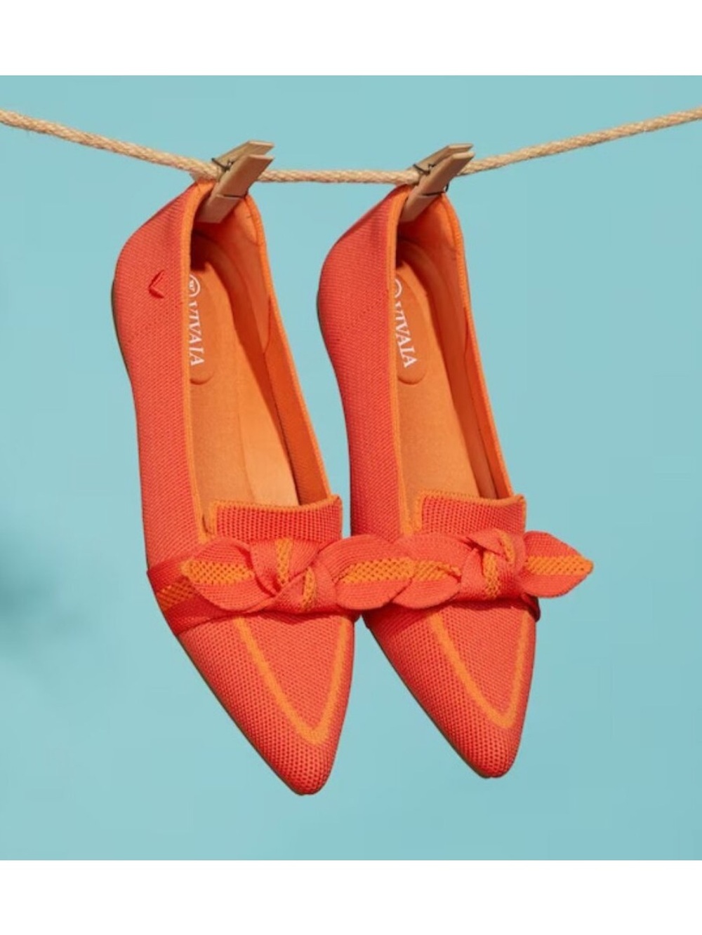Vivaia Michelle 2.0 Pointed Toe Bow Loafers Size 38.5